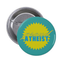 Bouton athée fier pin's