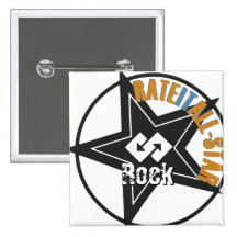 Bouton carré badges avec agrafe