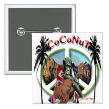 Bouton carré badges avec agrafe