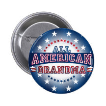 Bouton cent pour cent américain de grand-maman badge avec épingle