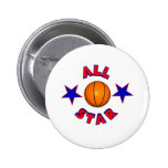 Bouton de basket-ball d'All Star Badges Avec Agrafe