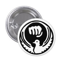 Bouton de colombe de paix badges avec agrafe