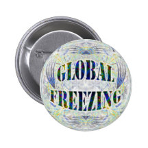 Bouton de congélation global pin's avec agrafe