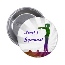 Bouton de gymnaste du niveau 5 pin's