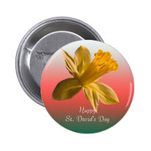 Bouton de jonquille badge avec épingle