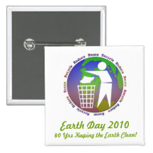 Bouton de jour de la terre badges