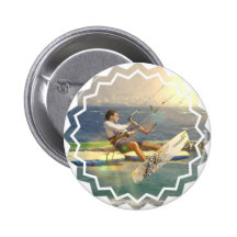 Bouton de kitesurf badges avec agrafe