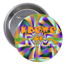 Bouton de Krewe de mardi gras Pin's