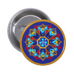 Bouton de la roue de l'empereur badges avec agrafe