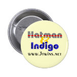 Bouton de logo de Hatman et d'indigo Badge Avec Épingle