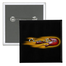 Bouton de logo de magasin de côtelette pin's avec agrafe