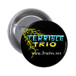 Bouton de logo de trio badges