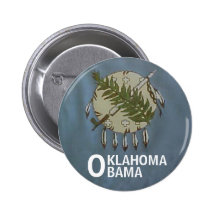 Bouton de l'OKLAHOMA OBAMA Pin's Avec Agrafe
