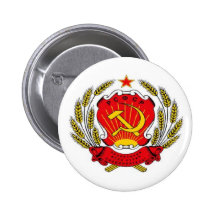bouton de marteau et de faucille pin's