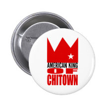 Bouton de MIMS - roi américain de Chi-Ville Badges
