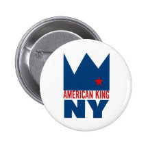 Bouton de MIMS - roi américain de NY Badges