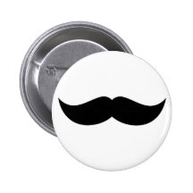 Bouton de moustache pin's avec agrafe