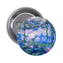 Bouton de nénuphars de Monet Badge Avec Épingle