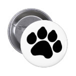 Bouton de Pawprint Badges Avec Agrafe