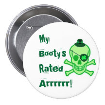 Bouton de pirate du jour de St Patrick Badge
