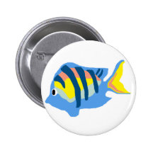Bouton de poissons de commandant de sergent badge