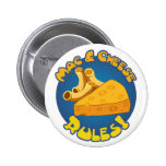 Bouton de règles de Mac et de fromage Badge