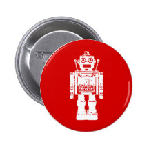 Bouton de robot badges avec agrafe