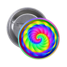 Bouton de spirale de roue de couleur badges