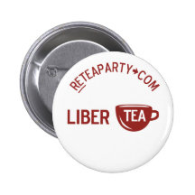 Bouton de thé de Libertea de liberté Pin's Avec Agrafe