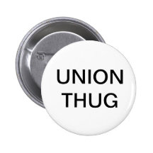 Bouton de voyou des syndicats pin's avec agrafe