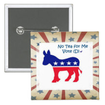 Bouton Democratic de vote Pin's