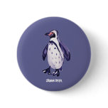 Bouton d'insigne d'art : Pingouin de pourpre de ti badges publicitaires