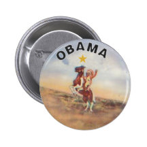 Bouton d'Obama/Natif américain Badge Avec Épingle