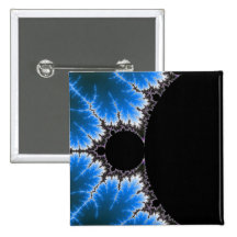Bouton d'obscurité de fractale pin's avec agrafe