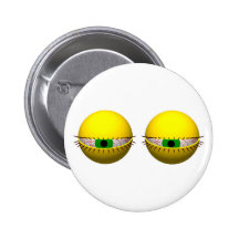 Bouton drôle de nouveauté avec les yeux fatigués pin's avec agrafe