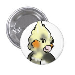 Bouton effarouché de plan rapproché de Cockateil Badge