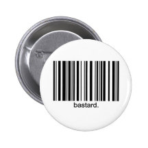 Bouton enfoiré de code barres pin's