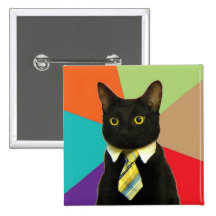 Bouton fait sur commande de chat d'affaires pin's