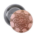 Bouton indien traditionnel de henné badges