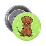 Bouton mignon de Labrador de bande dessinée Badges