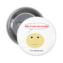 Bouton mort w/Website de poètes Pin's Avec Agrafe