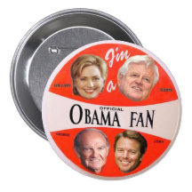 Bouton officiel de fan d'Obama Pin's