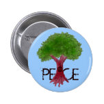 Bouton personnalisable d'arbre de paix badges avec agrafe