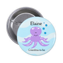 Bouton personnalisé par ÉTIQUETTE de NOM de POULPE Pin's