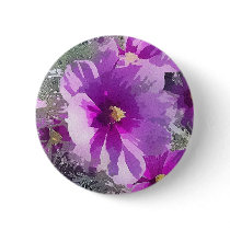 Bouton pourpre de fleurs pin's avec agrafe
