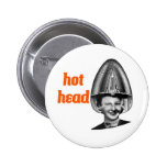 Bouton principal chaud de coiffeur badges