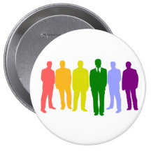 Bouton rond et 6 hommes badges