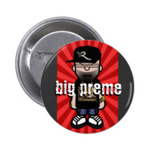 Bouton rond pin's avec agrafe