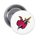 Bouton sacré de coeur badge