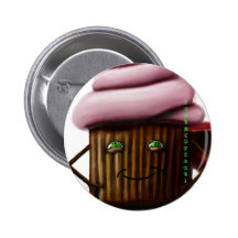 Bouton superbe de petit gâteau pin's avec agrafe